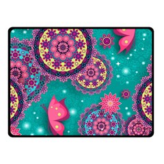 Floral Pattern, Abstract, Colorful, Flow Two Sides Fleece Blanket (Small) from ArtsNow.com 45 x34  Blanket Back