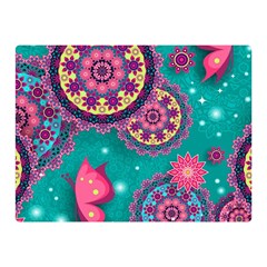 Floral Pattern, Abstract, Colorful, Flow Two Sides Premium Plush Fleece Blanket (Mini) from ArtsNow.com 35 x27  Blanket Front