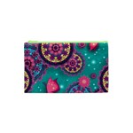 Floral Pattern, Abstract, Colorful, Flow Cosmetic Bag (XS)