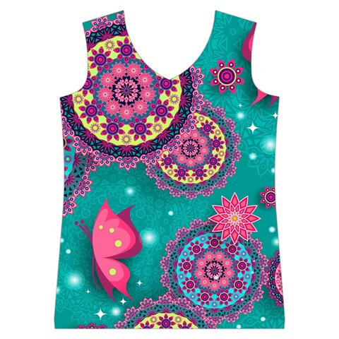 Floral Pattern, Abstract, Colorful, Flow Women s Basketball Tank Top from ArtsNow.com Front