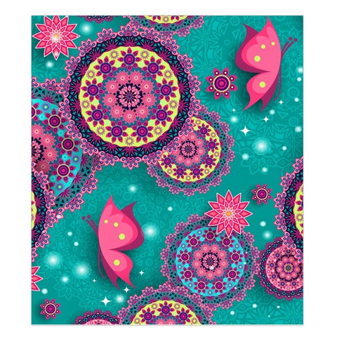 Floral Pattern, Abstract, Colorful, Flow Duvet Cover (King Size) from ArtsNow.com Duvet Quilt