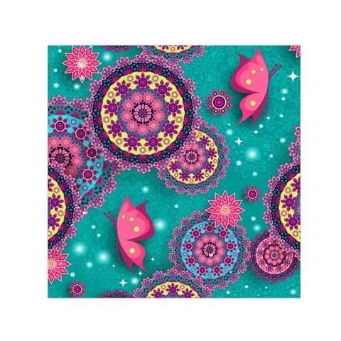 Floral Pattern, Abstract, Colorful, Flow Square Satin Scarf (30  x 30 ) from ArtsNow.com Front