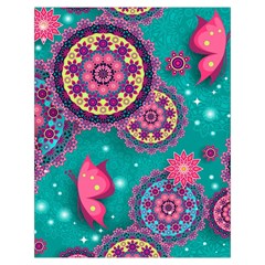 Floral Pattern, Abstract, Colorful, Flow Toiletries Pouch from ArtsNow.com Back