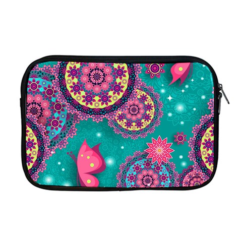 Floral Pattern, Abstract, Colorful, Flow Apple MacBook Pro 17  Zipper Case from ArtsNow.com Front