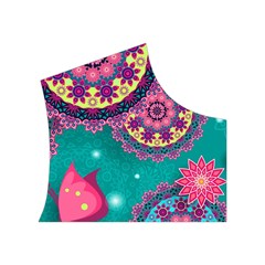 Floral Pattern, Abstract, Colorful, Flow Women s Button Up Vest from ArtsNow.com Top Right