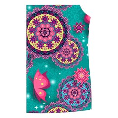 Floral Pattern, Abstract, Colorful, Flow Women s Button Up Vest from ArtsNow.com Front Left