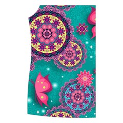 Floral Pattern, Abstract, Colorful, Flow Women s Button Up Vest from ArtsNow.com Front Right