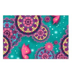 Floral Pattern, Abstract, Colorful, Flow Waist Pouch (Small) from ArtsNow.com Loop