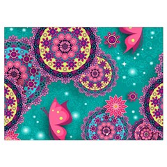 Floral Pattern, Abstract, Colorful, Flow Wristlet Pouch Bag (Small) from ArtsNow.com Belt Loop