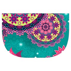 Floral Pattern, Abstract, Colorful, Flow Make Up Case (Small) from ArtsNow.com Side Right