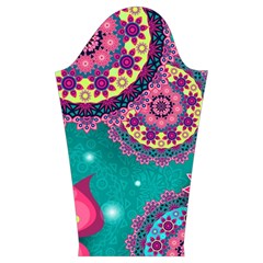 Floral Pattern, Abstract, Colorful, Flow Kids  Midi Sailor Dress from ArtsNow.com Sleeve Right