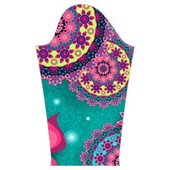 Floral Pattern, Abstract, Colorful, Flow Kids  Midi Sailor Dress from ArtsNow.com Sleeve Left