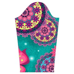 Floral Pattern, Abstract, Colorful, Flow Kids  Long Sleeve Velvet Lounge Robe from ArtsNow.com Sleeve Right