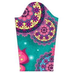 Floral Pattern, Abstract, Colorful, Flow Kids  Long Sleeve Velvet Lounge Robe from ArtsNow.com Sleeve Left