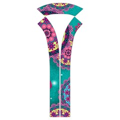 Floral Pattern, Abstract, Colorful, Flow Kids  Long Sleeve Velvet Lounge Robe from ArtsNow.com Collar Inside