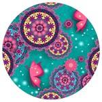 Floral Pattern, Abstract, Colorful, Flow Round Trivet