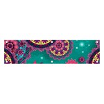 Floral Pattern, Abstract, Colorful, Flow Banner and Sign 4  x 1 