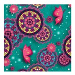 Floral Pattern, Abstract, Colorful, Flow Banner and Sign 4  x 4 