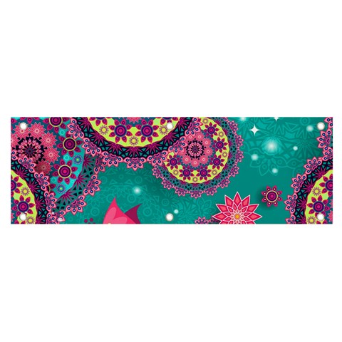 Floral Pattern, Abstract, Colorful, Flow Banner and Sign 6  x 2  from ArtsNow.com Front