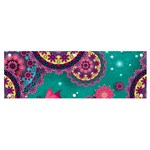 Floral Pattern, Abstract, Colorful, Flow Banner and Sign 6  x 2 