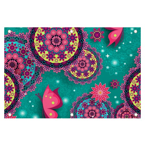 Floral Pattern, Abstract, Colorful, Flow Banner and Sign 6  x 4  from ArtsNow.com Front