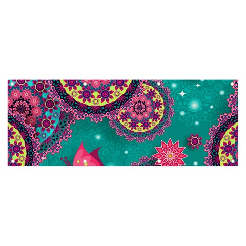 Floral Pattern, Abstract, Colorful, Flow Banner and Sign 8  x 3  from ArtsNow.com Front