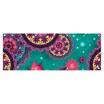 Floral Pattern, Abstract, Colorful, Flow Banner and Sign 8  x 3 