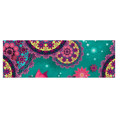 Floral Pattern, Abstract, Colorful, Flow Banner and Sign 12  x 4  from ArtsNow.com Front