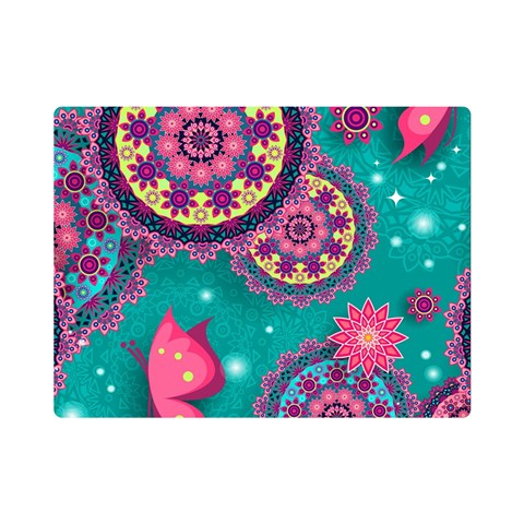 Floral Pattern, Abstract, Colorful, Flow Premium Plush Fleece Blanket (Mini) from ArtsNow.com 35 x27  Blanket Front