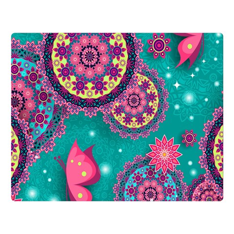 Floral Pattern, Abstract, Colorful, Flow Premium Plush Fleece Blanket (Large) from ArtsNow.com 80 x60  Blanket Front