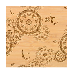 Floral Pattern, Abstract, Colorful, Flow Bamboo Coaster Set from ArtsNow.com Coaster 1