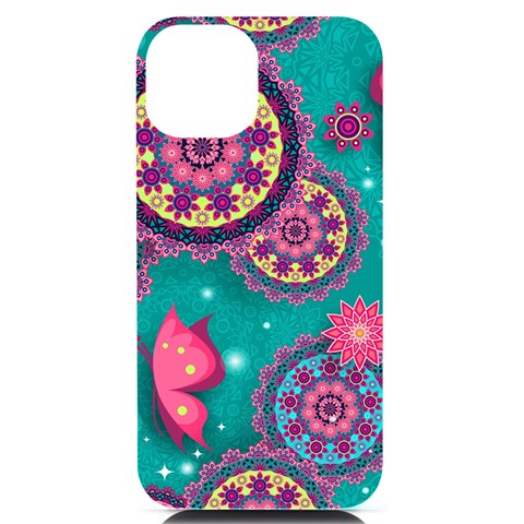 Floral Pattern, Abstract, Colorful, Flow iPhone 14 Black UV Print Case from ArtsNow.com Front