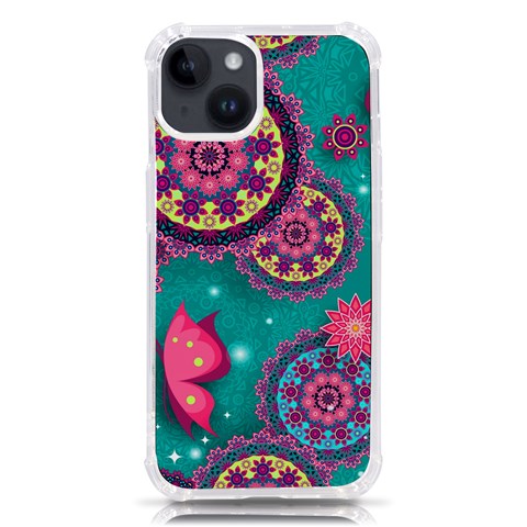 Floral Pattern, Abstract, Colorful, Flow iPhone 14 TPU UV Print Case from ArtsNow.com Front