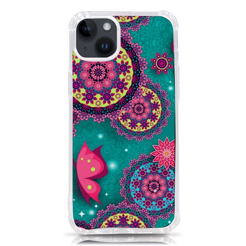 Floral Pattern, Abstract, Colorful, Flow iPhone 14 Plus TPU UV Print Case from ArtsNow.com Front