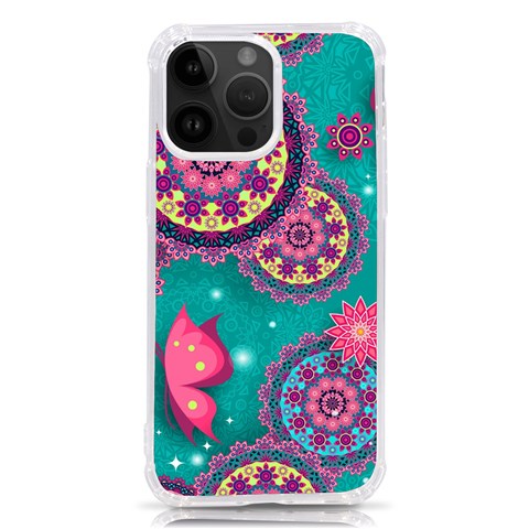 Floral Pattern, Abstract, Colorful, Flow iPhone 14 Pro Max TPU UV Print Case from ArtsNow.com Front