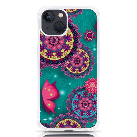 Floral Pattern, Abstract, Colorful, Flow iPhone 13 TPU UV Print Case from ArtsNow.com Front