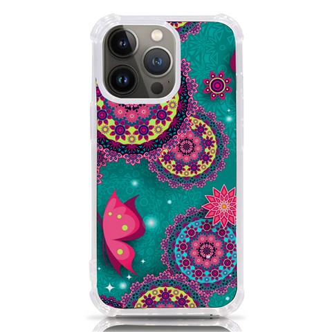 Floral Pattern, Abstract, Colorful, Flow iPhone 13 Pro TPU UV Print Case from ArtsNow.com Front