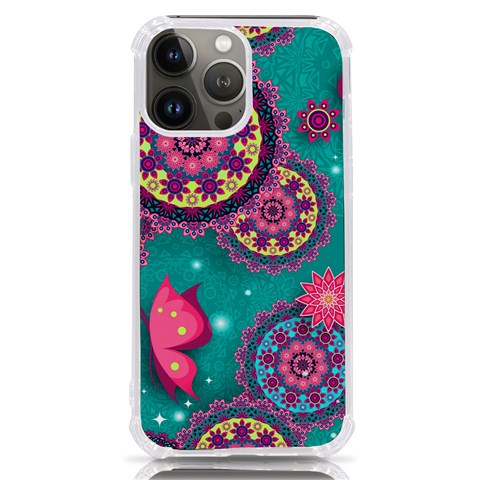 Floral Pattern, Abstract, Colorful, Flow iPhone 13 Pro Max TPU UV Print Case from ArtsNow.com Front