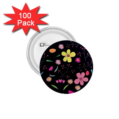 Foliage Pattern, Adorable Beautiful 1.75  Buttons (100 pack)  from ArtsNow.com Front