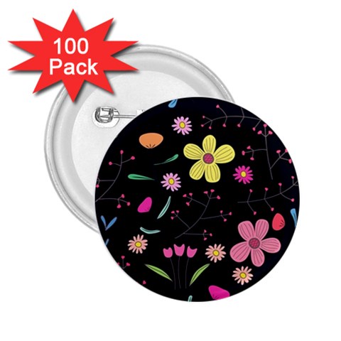 Foliage Pattern, Adorable Beautiful 2.25  Buttons (100 pack)  from ArtsNow.com Front