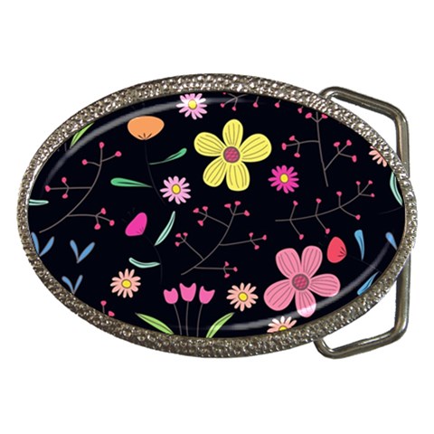 Foliage Pattern, Adorable Beautiful Belt Buckles from ArtsNow.com Front