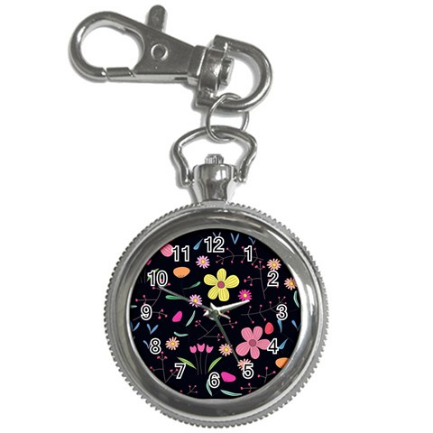 Foliage Pattern, Adorable Beautiful Key Chain Watches from ArtsNow.com Front