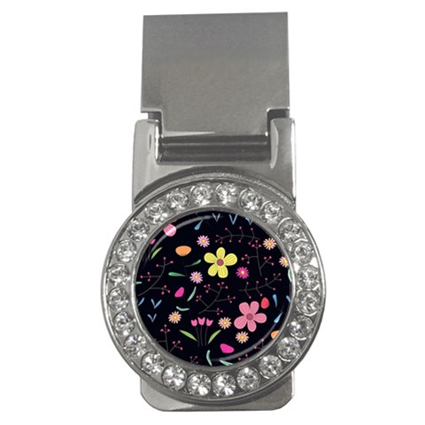 Foliage Pattern, Adorable Beautiful Money Clips (CZ)  from ArtsNow.com Front