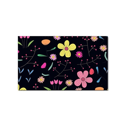 Foliage Pattern, Adorable Beautiful Sticker (Rectangular) from ArtsNow.com Front