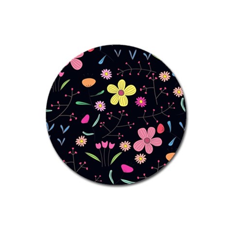 Foliage Pattern, Adorable Beautiful Magnet 3  (Round) from ArtsNow.com Front