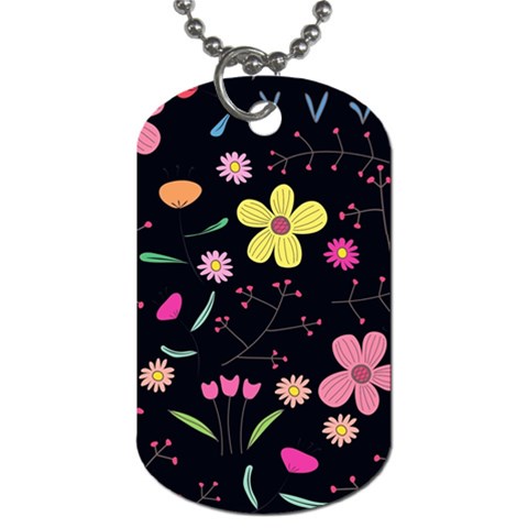 Foliage Pattern, Adorable Beautiful Dog Tag (One Side) from ArtsNow.com Front