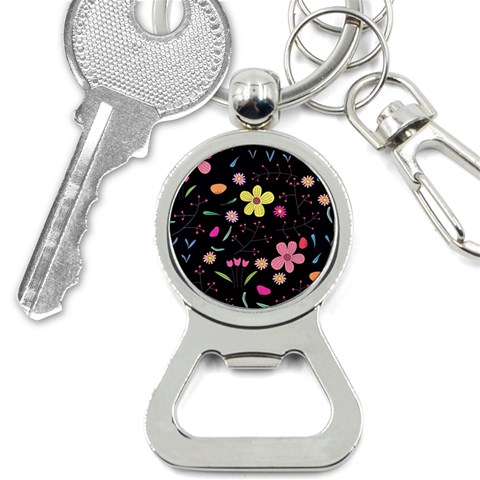 Foliage Pattern, Adorable Beautiful Bottle Opener Key Chain from ArtsNow.com Front