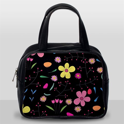 Foliage Pattern, Adorable Beautiful Classic Handbag (Two Sides) from ArtsNow.com Back