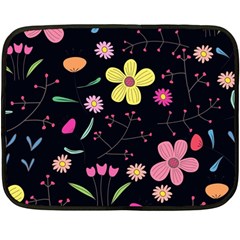 Foliage Pattern, Adorable Beautiful Two Sides Fleece Blanket (Mini) from ArtsNow.com 35 x27  Blanket Front