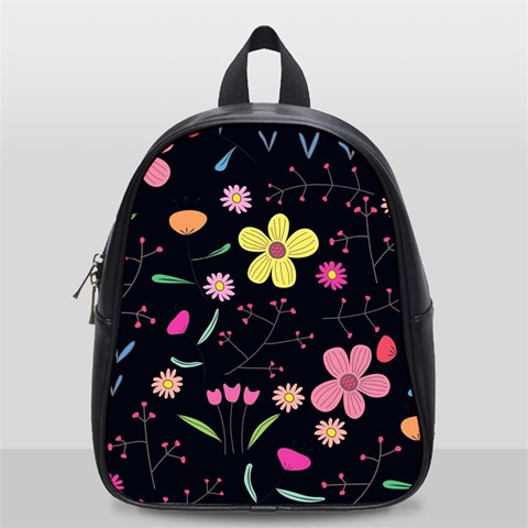 Foliage Pattern, Adorable Beautiful School Bag (Small) from ArtsNow.com Front